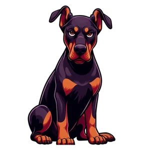 Doberman Premium Dog Sticker