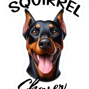 Doberman Premium Dog Sticker